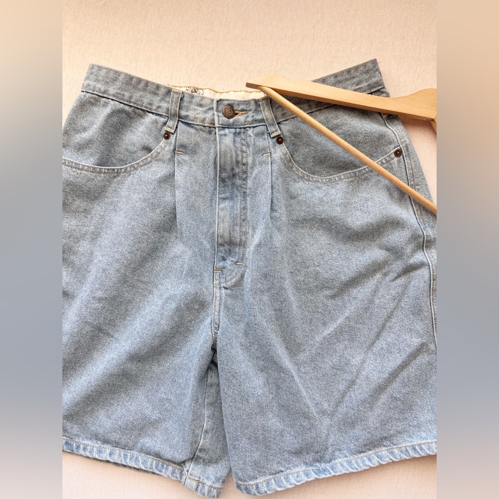 Vintage Brittania High-Rise Denim Shorts